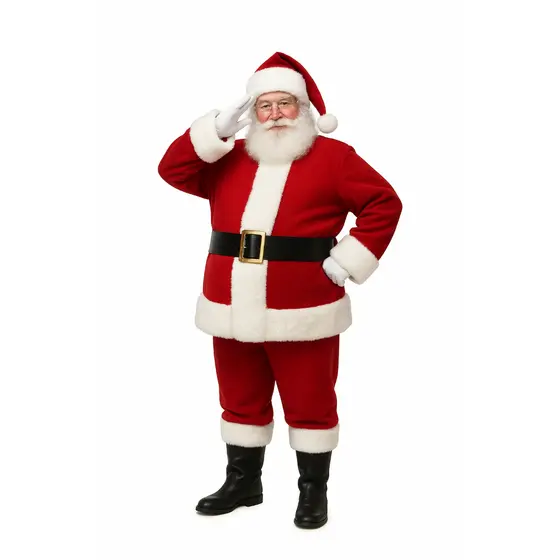 fantasia do papai noel de luxo veludo MAIS BARRIGA