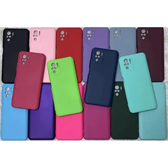 Capinha Case Capa Redmi Note 10 (4G)/(5G) e Note 10 PRO (4G)/(5G)Silicone Aveludada Proteção de Câmera Colorida