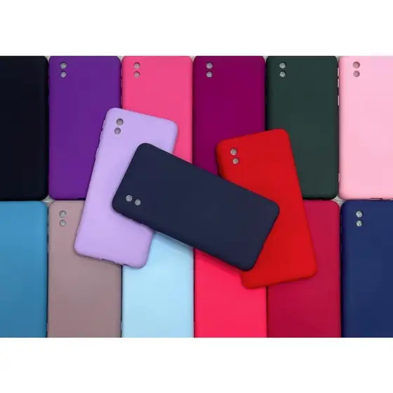 Kit - Capa Capinha Case + Película - A01 Core Samsung Galaxy Silicone Aveludado Proteção de Câmera Colorido Premium