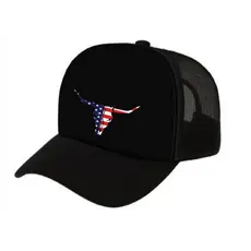 Boné Trucker Telinha Aba Curva Texas Unissex boi texas