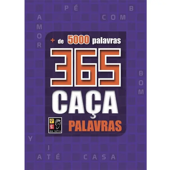 365 Caça Palavras + DE 5000 Palavras Roxo - Pé da Letra