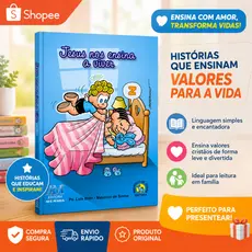 Livro Jesus Nos Ensina A Viver – Reflexão Cristã e Crescimento Espiritual Para Fortalecer a Fé