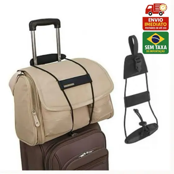 Cinta Ajustável Bagagem Alça Elástica Mala Viagem Bag Bungee Comissário Tripulante Prendedor De Mala Necessaire