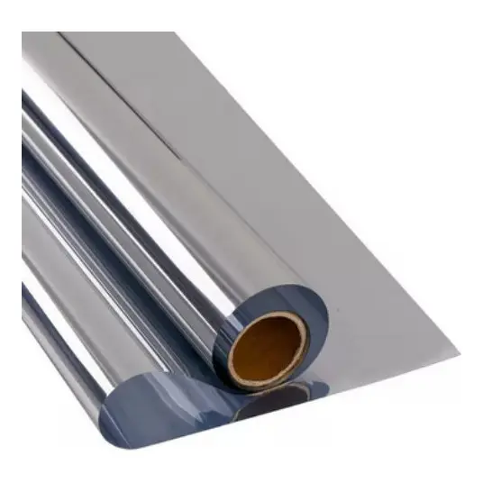 Insulfilm Espelhado Prata 0,75x4,5m Residencial E Automotivo