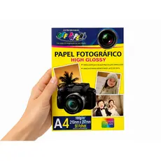 KIT Papel Fotográfico Foto 180g Glossy A4 Brilhante à Prova D'água Super Kit Promocional