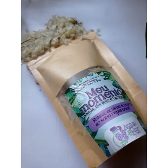 Escalda Pés e Sais de Banho Lavanda Natural e Vegano