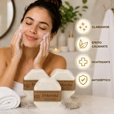 Kit Sabonete Facial de Dolomita Skin Care Clareador Antiacne