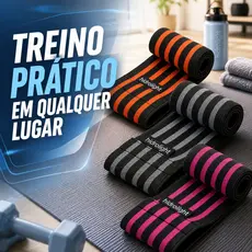 Kit Mini Band Elástico Hip Band Pro Hidrolight 3 Peças Forte Glúteos Pernas Academia Pilates Yoga