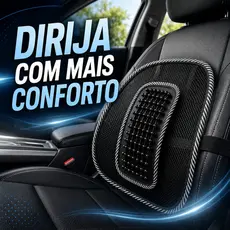 Encosto Lombar Ergonômico com Cinta para Cadeira Escritório Carro Banco Apoio de Coluna Ajustável