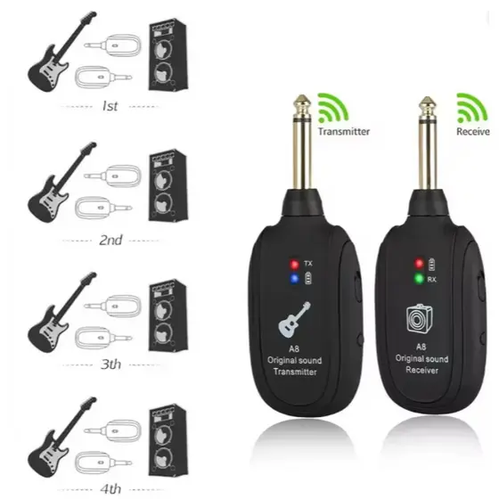 TRANSMISSOR RECEPTOR SEM FIO UHF A8 - RX-TX