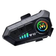 Headset Rgb Sem Fio V10 P/ Capacete Bluetooth Headset Rgb