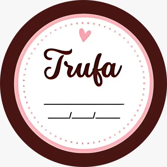 300 Etiquetas Adesivas Doces Trufa Caseira