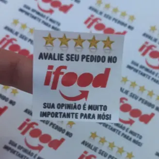 180 Etiquetas Adesivo IFood-delivery para Sacolas, Embalagem, Caixas 4cm