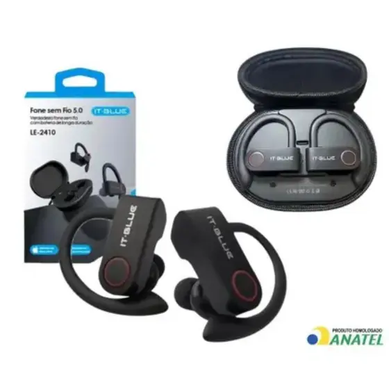Fone De Ouvido Bluetooth Para Corrida Esportes Bike Moto ITBLUE LE-2410