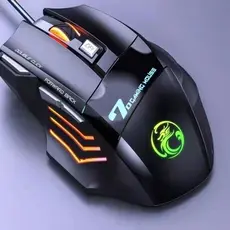 Mouse Gamer X7 Black Profissional Led Rgb 6000 Dpi Usb 3.0 Com Fio