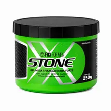 Gel Cera Capilar Masculino Mega Stone Fox For Men 250g Fixação Extra Forte e Longa Duração
