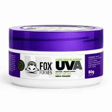Pasta Modeladora Capilar de Uva Fox For Men 80g Hidratante com Controle do Frizz e Filtro Solar