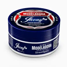Pasta Modeladora Capilar Streetsport Jhony Barber 130g Extra Brilho com Efeito Natural por 24 Horas