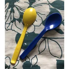 kit 10 colher infanti plástico lanche Merenda Escolar resistente