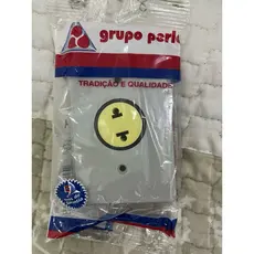Conj placa de tomada redonda