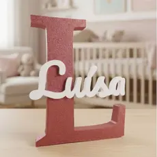 Letreiro Nome Personalizado Infantil Decorativo para Mesa, Estante, Nicho e Quarto