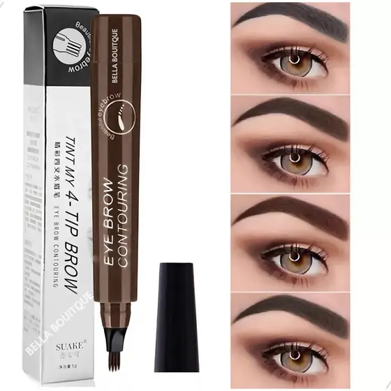 Caneta Henna Efeito Microblading Sobrancelha Marrom Claro