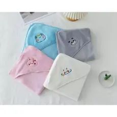Toalha Banho Bebê Capuz Roupão Infantil Recém Nascido Criança Bichinho Bordado ABCSHOP