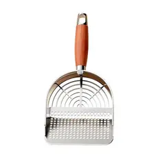 Pá Higiênica De Areia para Gatos Peneira Coletora Aço Inox Cod:78393
