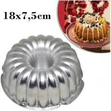 Forma Suiça Gomada 18x7,5 - Bolos - Pudim - Assados