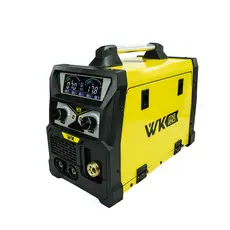 Máquina de Solda Sinérgica Multiprocesso WK MIG 210A 220V 4 em 1 MIG c/s Gás MMA TIG LIFT Pró Euro