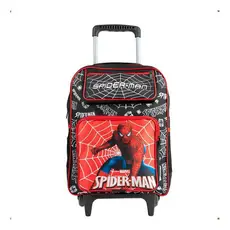 Mochila Rodinha Infantil Escolar Menino Homem Aranha - Design Encantador e Organização Prática