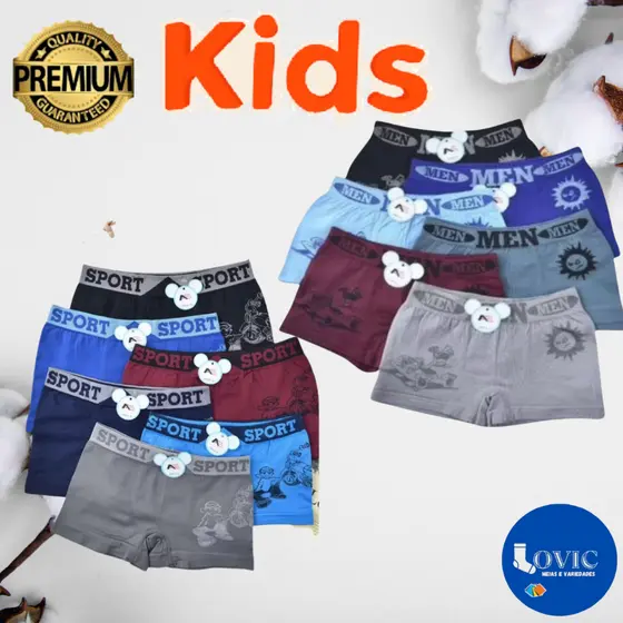 Kit Até 10 Cuecas Boxer Infantil Juvenil Criança Masculino