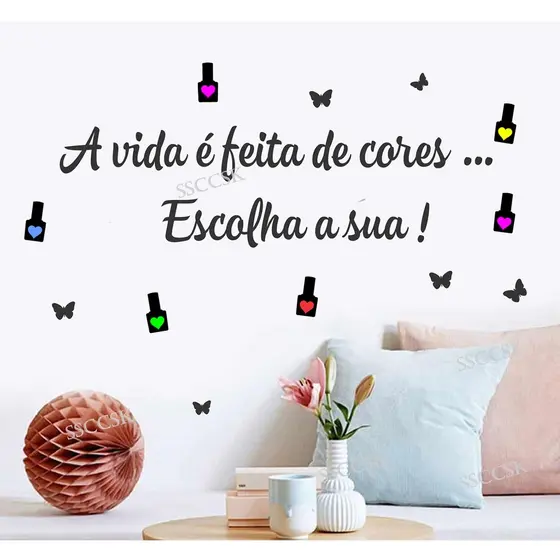 Adesivo para Manicure Salão de Beleza Cantinho da Unha