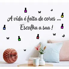 Adesivo para Manicure Salão de Beleza Cantinho da Unha