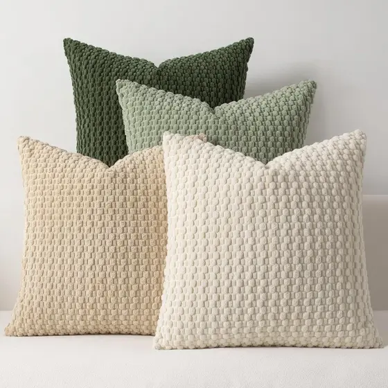 Capa De Almofada De Veludo Luxo High-End Cintura Para Sofá Quarto Cama Cabeça Decoração De Casa