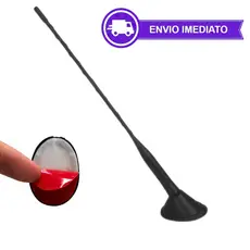 Antena Decorativa Para Carro 30cm de Teto Com Fita Dupla Face 3m Universal