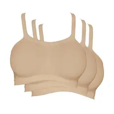 Kit 3 Sutiãs Top Hanes Bandini sem Costura H299