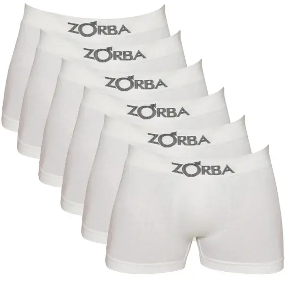 Kit 6 Cuecas Zorba Boxer sem Costura Algodão 781