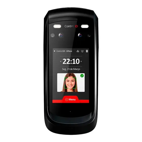 Relógio De Ponto Facial IDControl Cor Preto 110v/220v