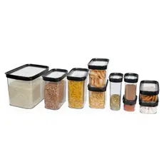 kit cozinha 10 peças - Potes herméticos para mantimentos