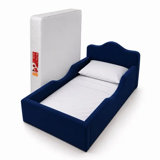 Cama Infantil Montessori Nuvem 1,68m C/Colchão Baixa e Segura