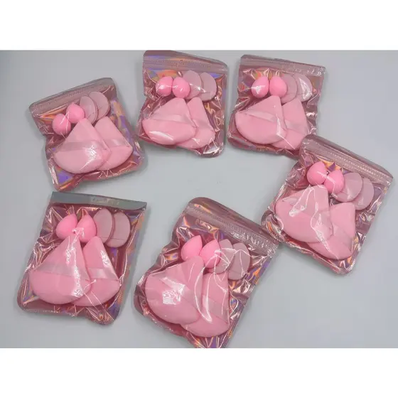 6 Saquinha com 36 unidades  Maquiagem Sponge Puff Soft Skin-friendly esponja