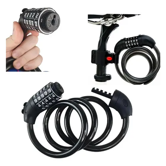 Cadeado Com Segredo 5 Digitos Para Bicicleta,moto Trava