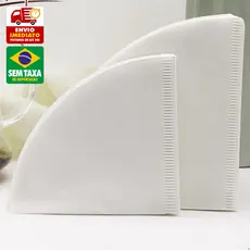 100 Filtro de Papel para Coador de Café Tamanho 102 Kit 100 pçs
