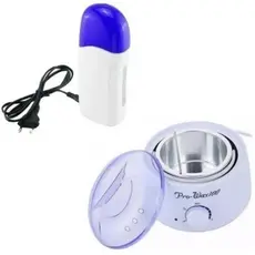 Kit 1 Aquecedor Panela De Cera Depilação 400g + 1 Rolo depilatorio