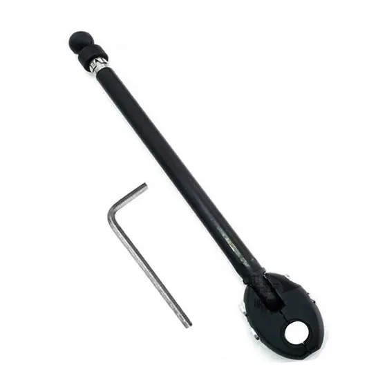Antena Corta Linha Pipa Moto Anti Cerol Abs Retrovisor 6 Estágios 9MM Preta