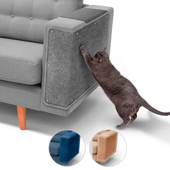 Protetor De Sofá E Arranhador Para Gatos Com Suporte Ricapet- Par