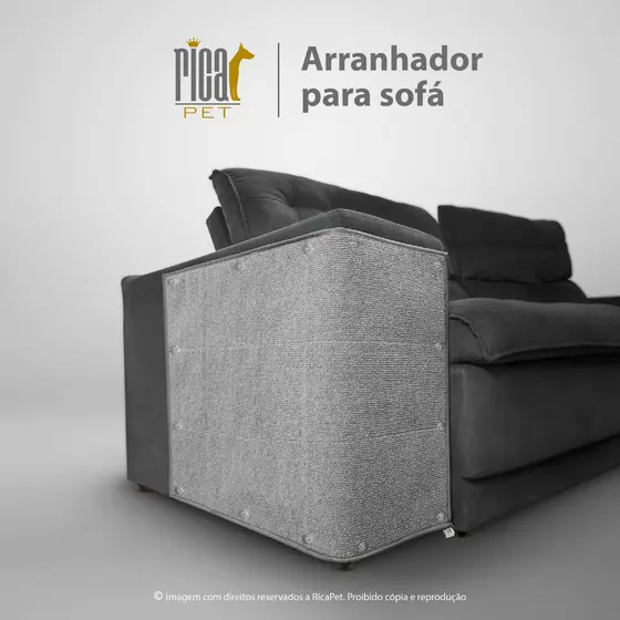 Arranhador Carpete para Gato Protetor Sofá Cama poltrona Ricapet
