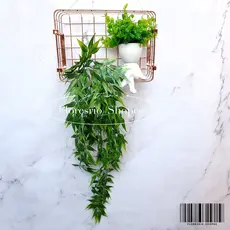 Planta Pendurada Verde Artificial Planta Bambu Parede Varanda P/ Decoração Casamento, Arranjos, Decorar Festas mato e planta verde