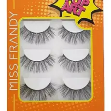 Kit Cílios Postiços Com Efeito Fox Eyes Miss Frandy 5 Pares